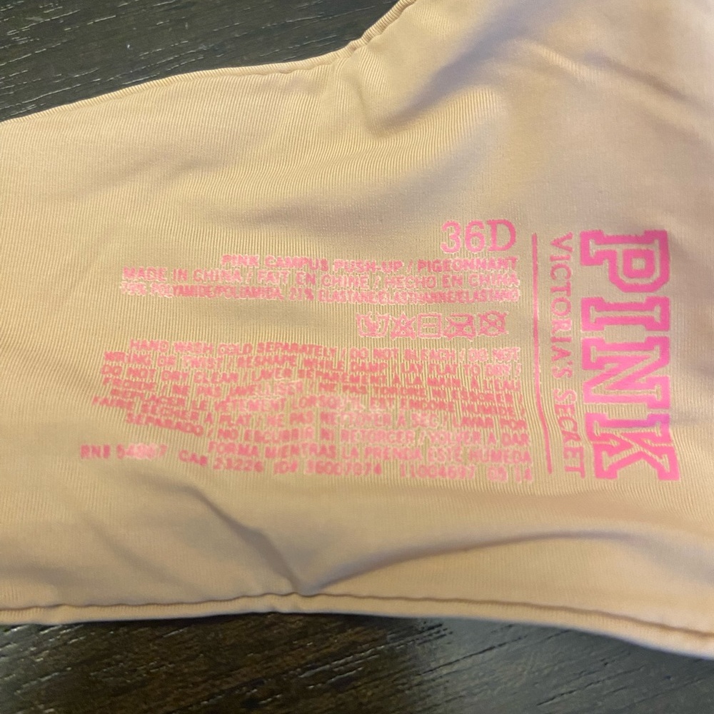 PINK Campus PushUp bra